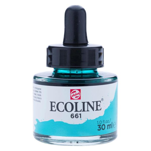 Imagem de Aquarela Líquida Ecoline Talens 661 Turquois Green