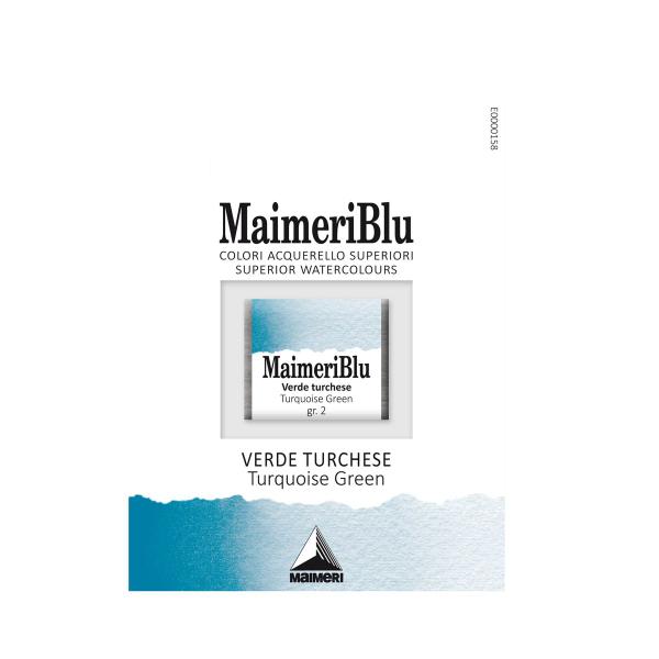 Imagem de Aquarela MaimeriBlu Pastilha 350 Turquoise Green