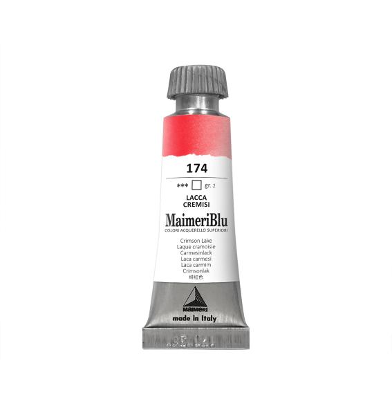 Imagem de Aquarela MaimeriBlu Tubo 12ml 174 Crinson Lake