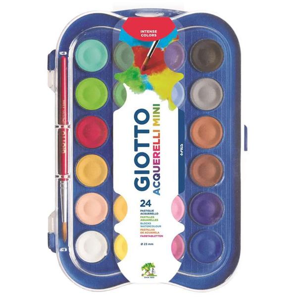 Imagem de Aquarela mini Giotto pastilha 24 cores + 1 pincel - Licyn