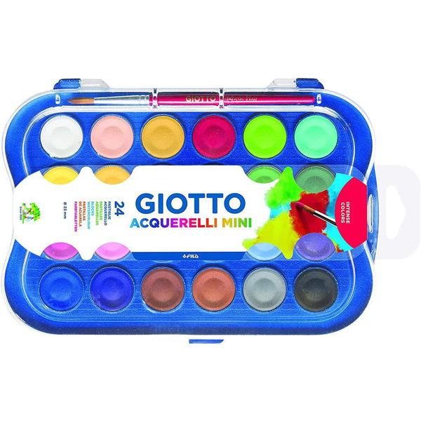 Imagem de Aquarela Mini Pastilha Estojo 24 Cores Giotto