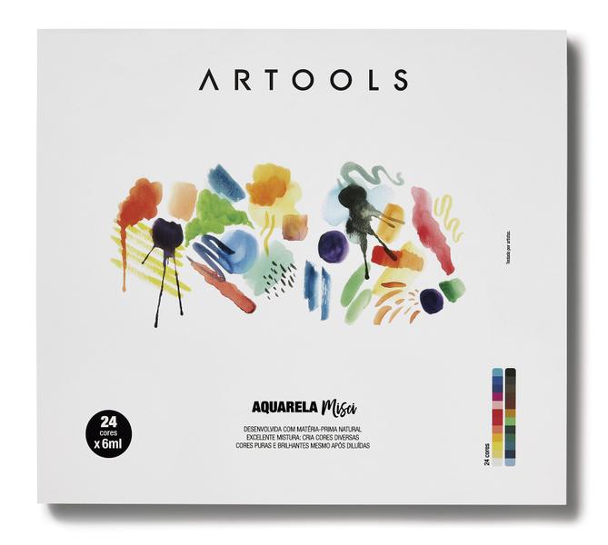 Imagem de Aquarela Misci 24 cores bisnaga com 6ml Artools