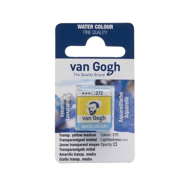 Aquarela Pastilha Talens Van Gogh 272 Transparent Yellow Medium Imagem de Aquarela Pastilha Talens Van Gogh 272 Transparent Yellow Medium
