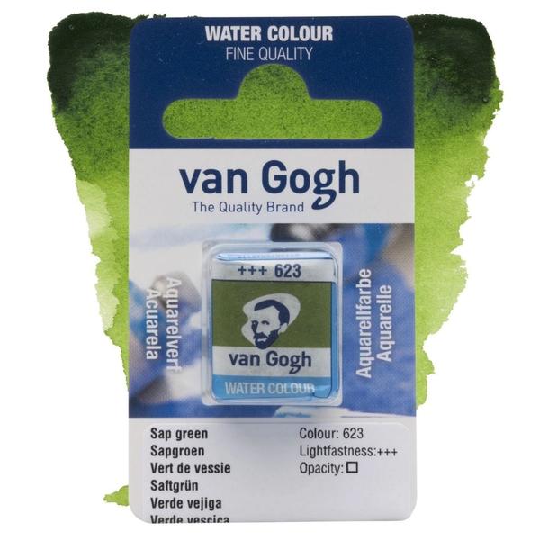 Imagem de Aquarela Pastilha Talens Van Gogh 623 Sap Green 20866231