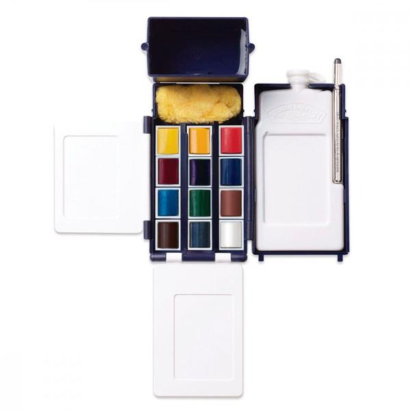 Imagem de Aquarela Pastilha Winsor & Newton Cotman Field Box 14 Peças