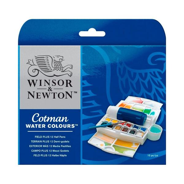 Imagem de Aquarela Pastilha Winsor & Newton Cotman Field Plus 15 Peças