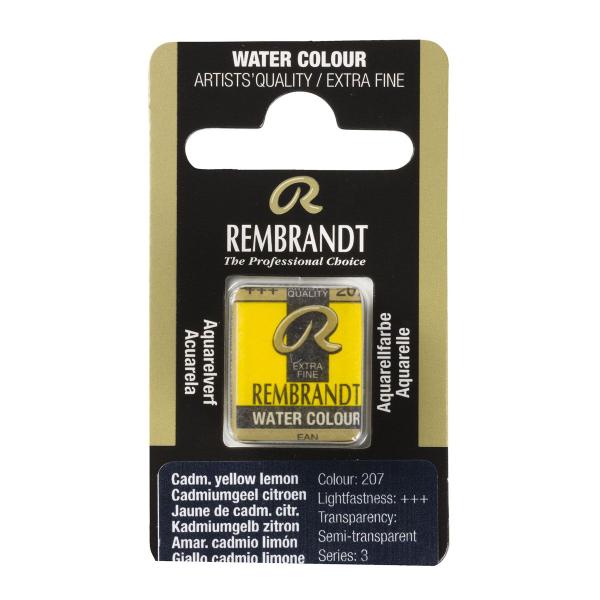 Imagem de Aquarela Rembrandt Pastilha 207 Cadmium Yellow Le