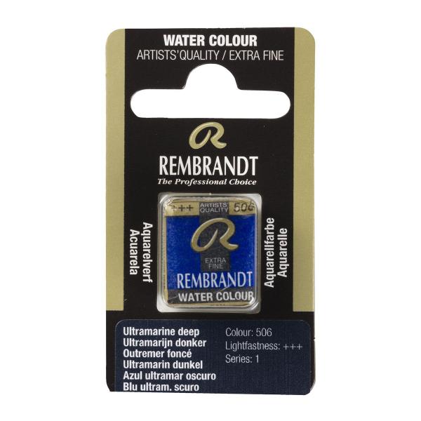 Imagem de Aquarela Rembrandt Pastilha 506 Ultramarine Deep