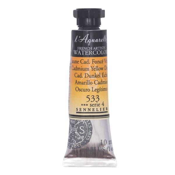 Imagem de Aquarela Sennelier L'Aquarelle 10ml S4 Cadmium Yellow Deep