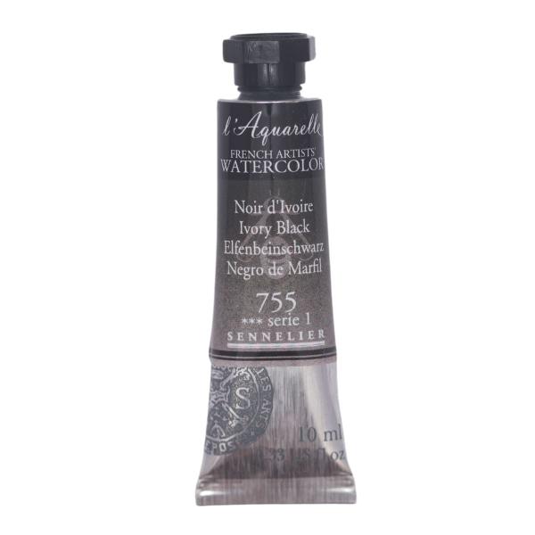 Imagem de Aquarela Sennelier L'Aquarelle Extra Fine 10ml Ivory Black