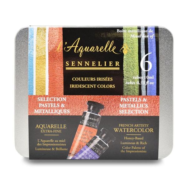 Aquarela Sennelier L'Aquarelle Extra Fine Metálicas e Irides Imagem de Aquarela Sennelier L'Aquarelle Extra Fine Metálicas e Irides