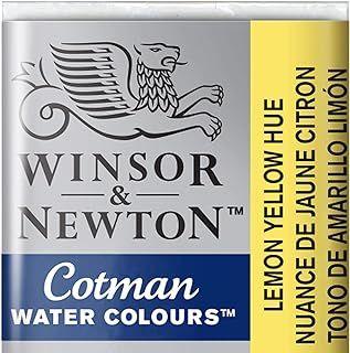 Aquarela Winsor & Newton Cotman Pastilha 346 Lemon Yellow Hue 0301346 - Winsor & Newton Imagem de Aquarela Winsor & Newton Cotman Pastilha 346 Lemon Yellow Hue 0301346
