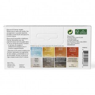 Aquarela Winsor & Newton Cotman Metálicas 08 Pastilhas - WINSOR NEWTON Imagem de Aquarela Winsor & Newton Cotman Metálicas 08 Pastilhas