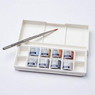 Aquarela Winsor & Newton Cotman Metálicas 08 Pastilhas - WINSOR NEWTON Imagem de Aquarela Winsor & Newton Cotman Metálicas 08 Pastilhas