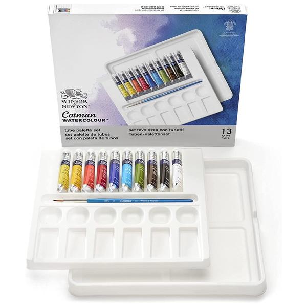 Imagem de Aquarela Winsor & Newton Cotman Palette Set - 13 Peças - 0390646