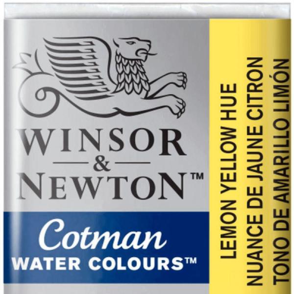 Imagem de Aquarela Winsor & Newton Cotman Pastilha 346 Lemon Yellow Hue