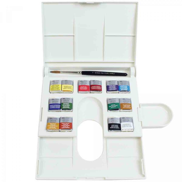 Imagem de Aquarela Winsor & Newton Prof. Pastilha Compact Set 14 Cores