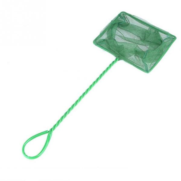 Aquarium Fish Net Wokex Portable Long Handle Square Green Imagem de Aquarium Fish Net Wokex Portable Long Handle Square Green