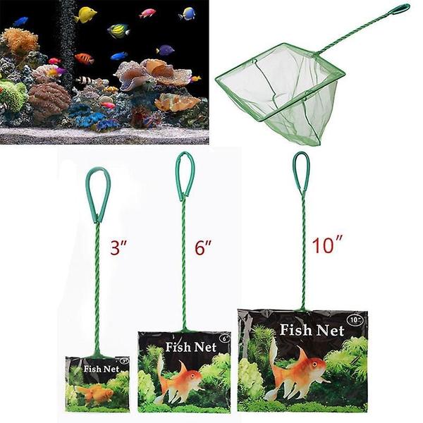 Aquarium Fish Net Wokex Portable Long Handle Square Green Imagem de Aquarium Fish Net Wokex Portable Long Handle Square Green