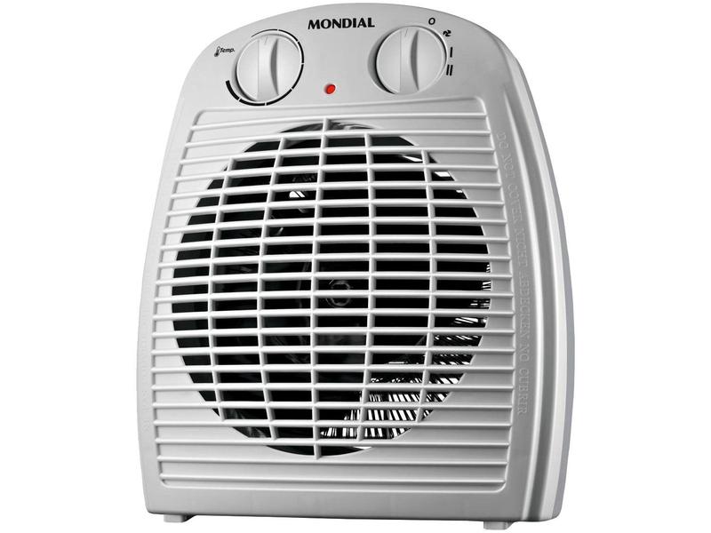 Aquecedor A Ar Mondial Cinza e Branco 2000W A08 Aquecedor A Ar Mondial Cinza e Branco 2000W A08