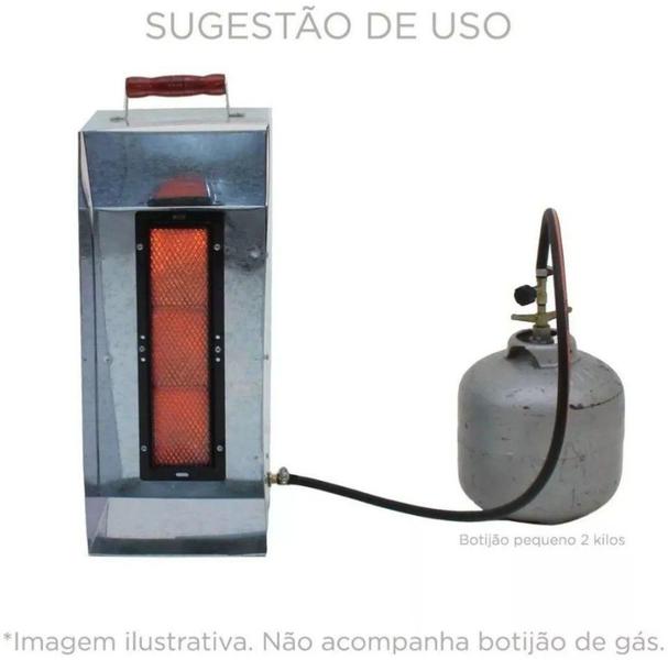 Imagem de Aquecedor A Gás De Ambiente Área Externa Usa Botijão Cozinha