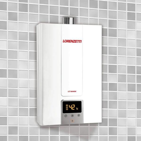 Imagem de Aquecedor á Gás Digital LZ 1600 DE GN Branco (Gás Natural) LORENZETTI 