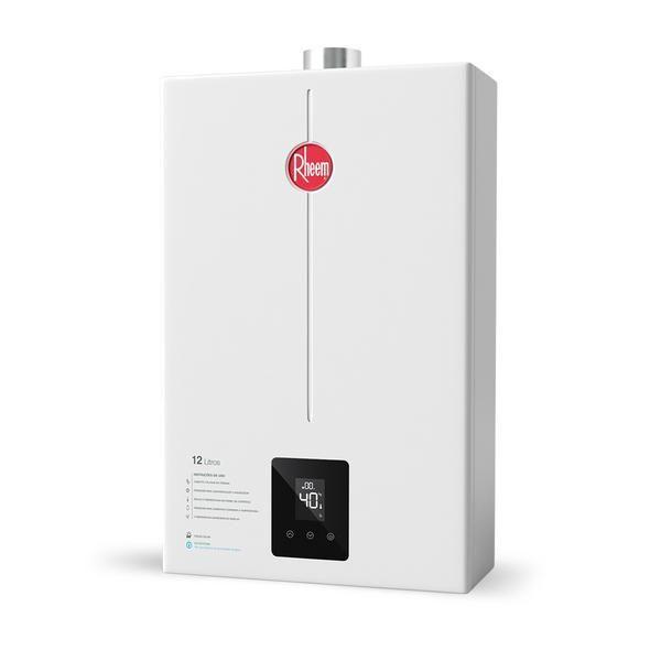 Imagem de Aquecedor A Gás Digital Rheem 12 Litros Gn Bivolt