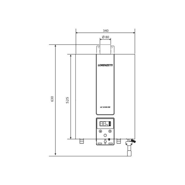 Imagem de Aquecedor À Gás Lz 2500de-i GLP Lorenzetti