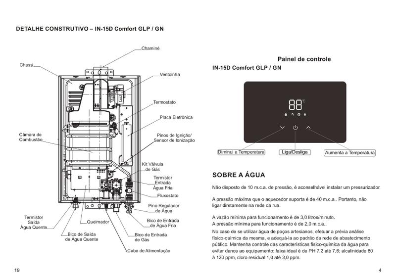 Imagem de Aquecedor a gas mod in 15d comfort gn - inova