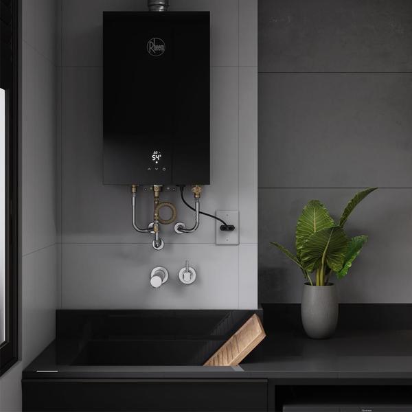 Imagem de Aquecedor A Gás Rheem 20 Black Premium Connect Wi-Fi (Glp)