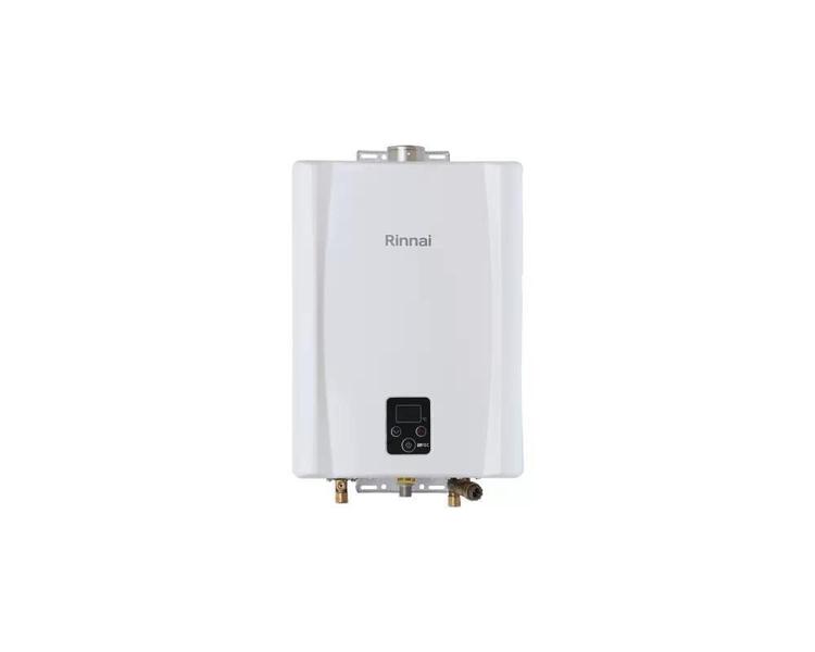 Imagem de Aquecedor A Gás Rinnai Digital 21 Litros E210 Fec Gn Branco