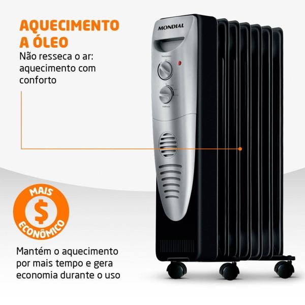 Imagem de Aquecedor a Óleo 1500w 220v A-06 Mondial