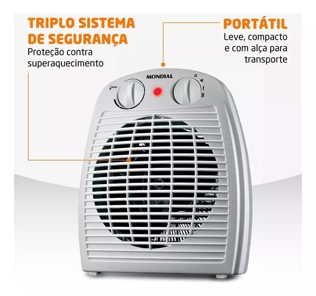 Imagem de Aquecedor Ar Portátil Desumidificador Aquecer Ventilador 110V