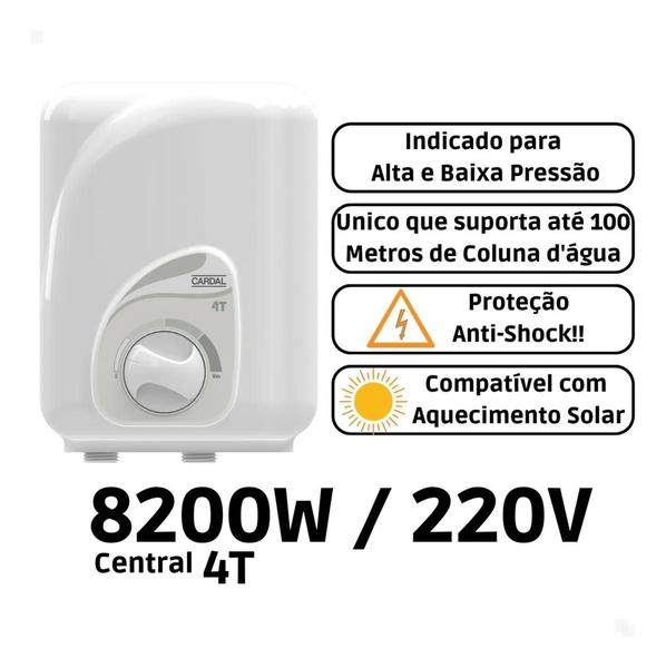 Imagem de Aquecedor Central Cardal 4t Aq252 220v Branco