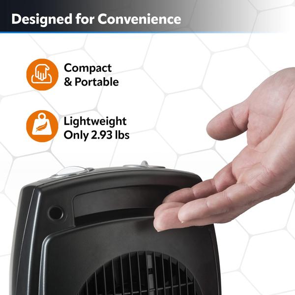 Imagem de Aquecedor Cerâmico Lasko CD09250 - 1500W, 9cm, com Termostato Ajustável