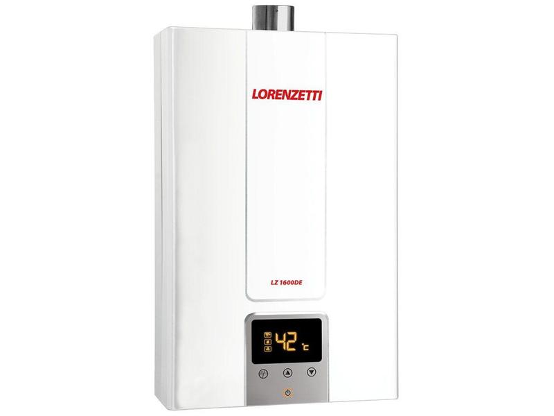 Imagem de Aquecedor de Água a Gás GLP Lorenzetti LZ 1600DE - Controle Eletrônico Digital 15 L/Min