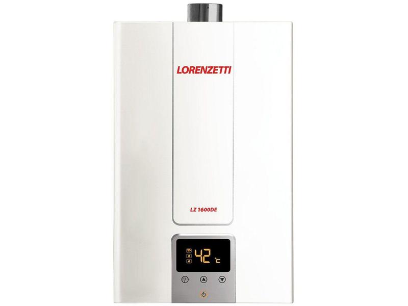 Imagem de Aquecedor de Água a Gás GN Lorenzetti LZ 1600DE - Controle Eletrônico Digital 15 L/Min