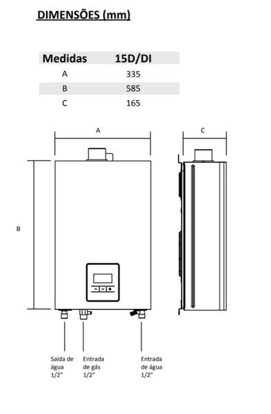 Imagem de Aquecedor De Água A Gás Komeco KO 16 D Prime ( Branco ) 16 Litros - GLP