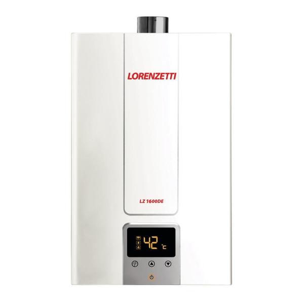 Aquecedor De Água A Gás Lorenzetti 15 Litros LZ1600 DE Branco GLP Digital Bivolt Aquecedor De Água A Gás Lorenzetti 15 Litros LZ1600 DE Branco GLP Digital Bivolt