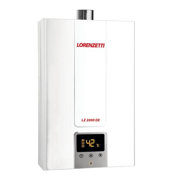Aquecedor De Água A Gás Lorenzetti 20 Litros LZ 2000DE-B Branco GN Aquecedor De Água A Gás Lorenzetti 20 Litros LZ 2000DE-B Branco GN