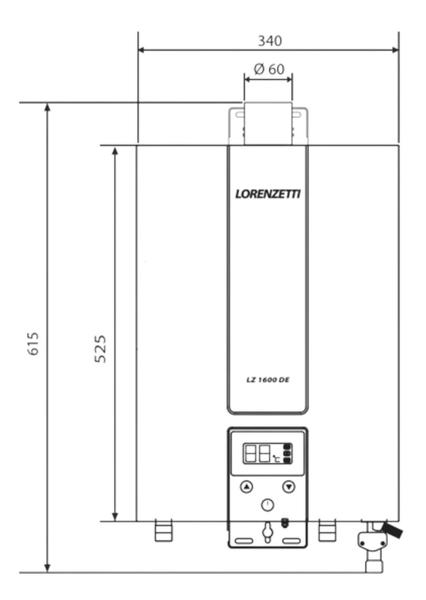 Imagem de Aquecedor De Água A Gás Lorenzetti Lz 1600 De - B (Branco) 15 Litros - GN