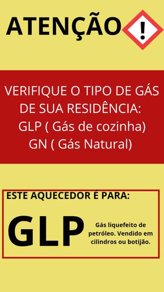 Imagem de Aquecedor De Água A Gás Rinnai 21 Litros E21 FEH PRATA GÁS GLP