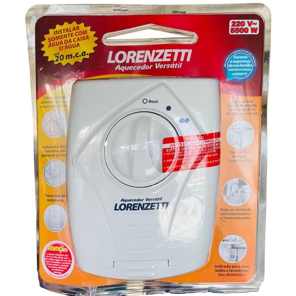 Imagem de Aquecedor De Água Elétrico Lorenzetti Versátil 5500W 220V