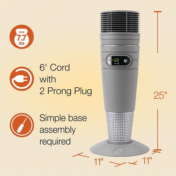 Imagem de Aquecedor de ambiente de aquecimento Lasko 6462 25 cm com 2 configurações de aquecimento