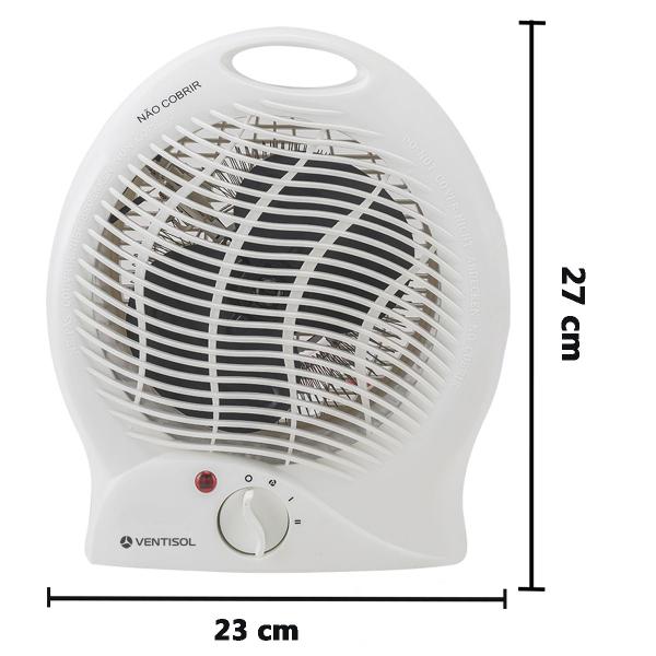 Imagem de Aquecedor de Ambiente Elétrico Resistência Portátil Residencial Doméstico Premium 220V Ventisol A1