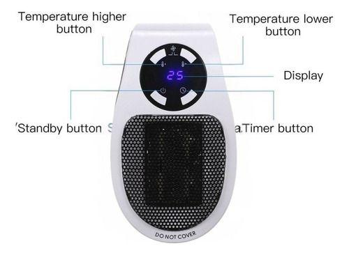 Imagem de  Aquecedor de Ambiente Portátil Eletrico  Aquecimento Rapido 110 220v