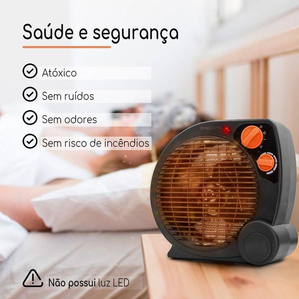 Imagem de Aquecedor De Ambientes Eletrico Portatil 4 Estagios BAK