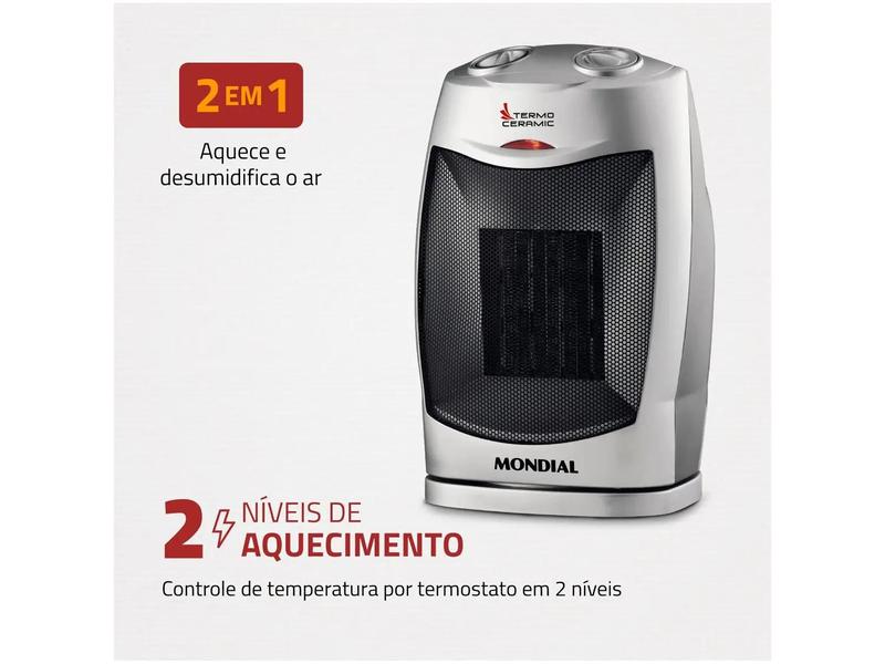 Imagem de Aquecedor de ar A-05 Mondial Portátil Termoventilador 220V