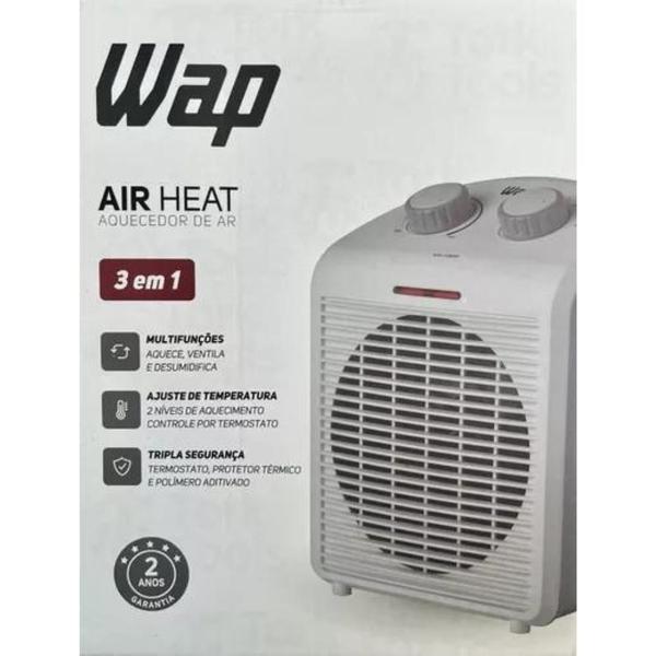 Imagem de Aquecedor De Ar Portátil Air Heat 3 Em 1 - Wap