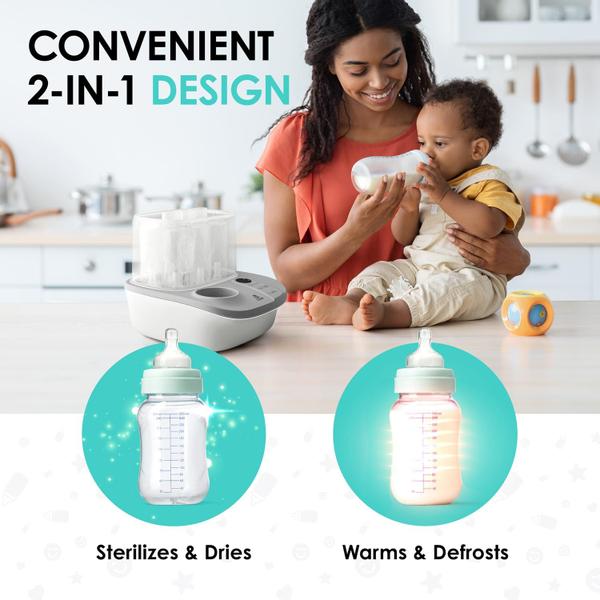 Aquecedor de mamadeiras e secador esterilizador Lil' Jumbl 2 em 1 Imagem de Aquecedor de mamadeiras e secador esterilizador Lil' Jumbl 2 em 1